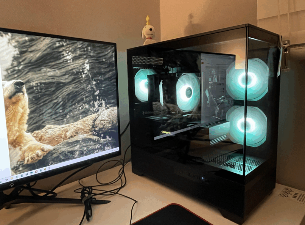 RX7700XT + 마이크로닉스 WIZMAX ML-360