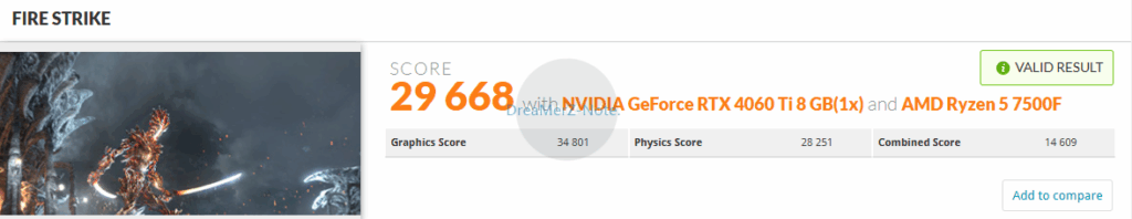 Fire Strike - 4060TI